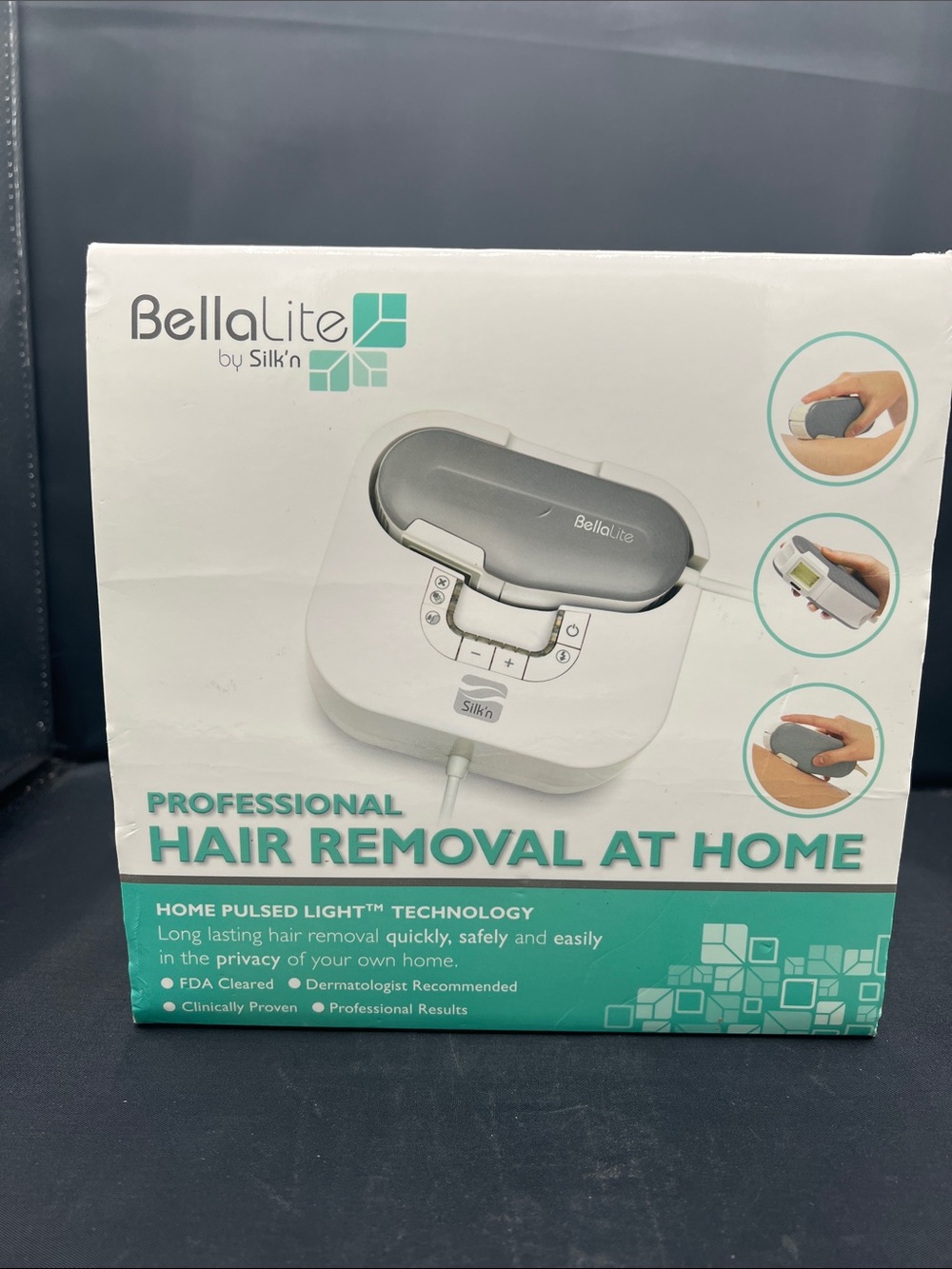 BellaLite Professional Home Hair Removal Device - Gray